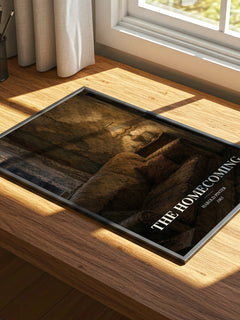 The homecoming watercolour book poster framed on wall – literary fiction wall art