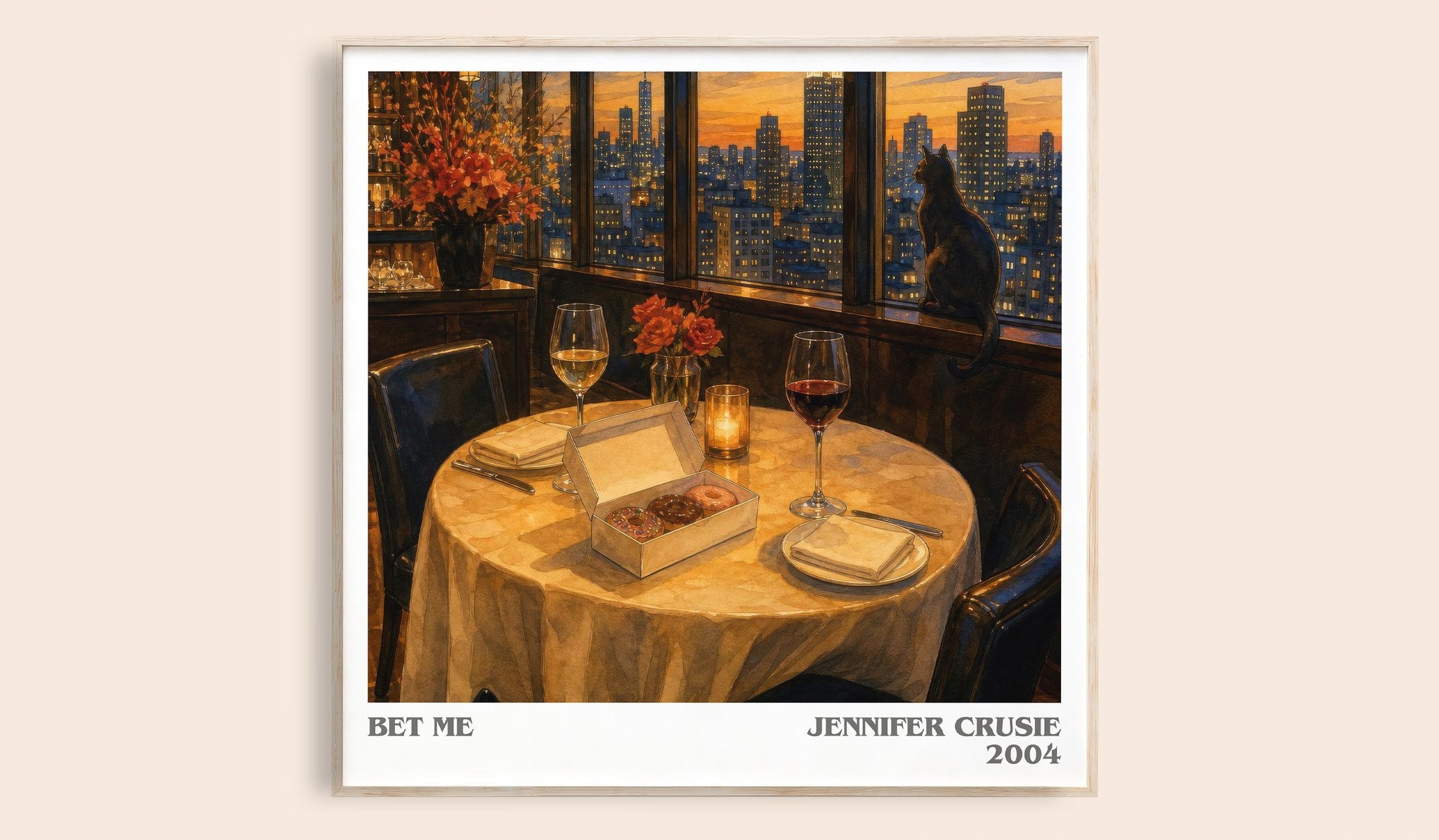 Bet me Literary Art Print by Jennifer Crusie