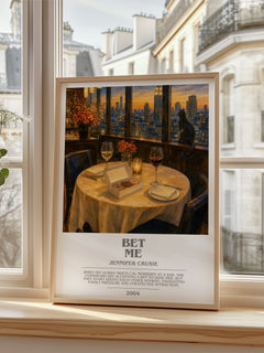 Bet me bookish poster colour and style options – Jennifer Crusie book art
