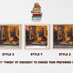 Crazy for You literary print in frame leaning in hallway – romance wall art