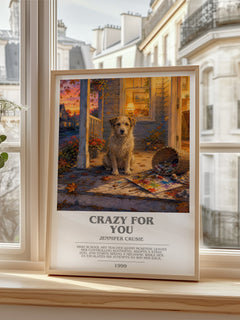 Crazy for You bookish poster colour and style options – Jennifer Crusie book art