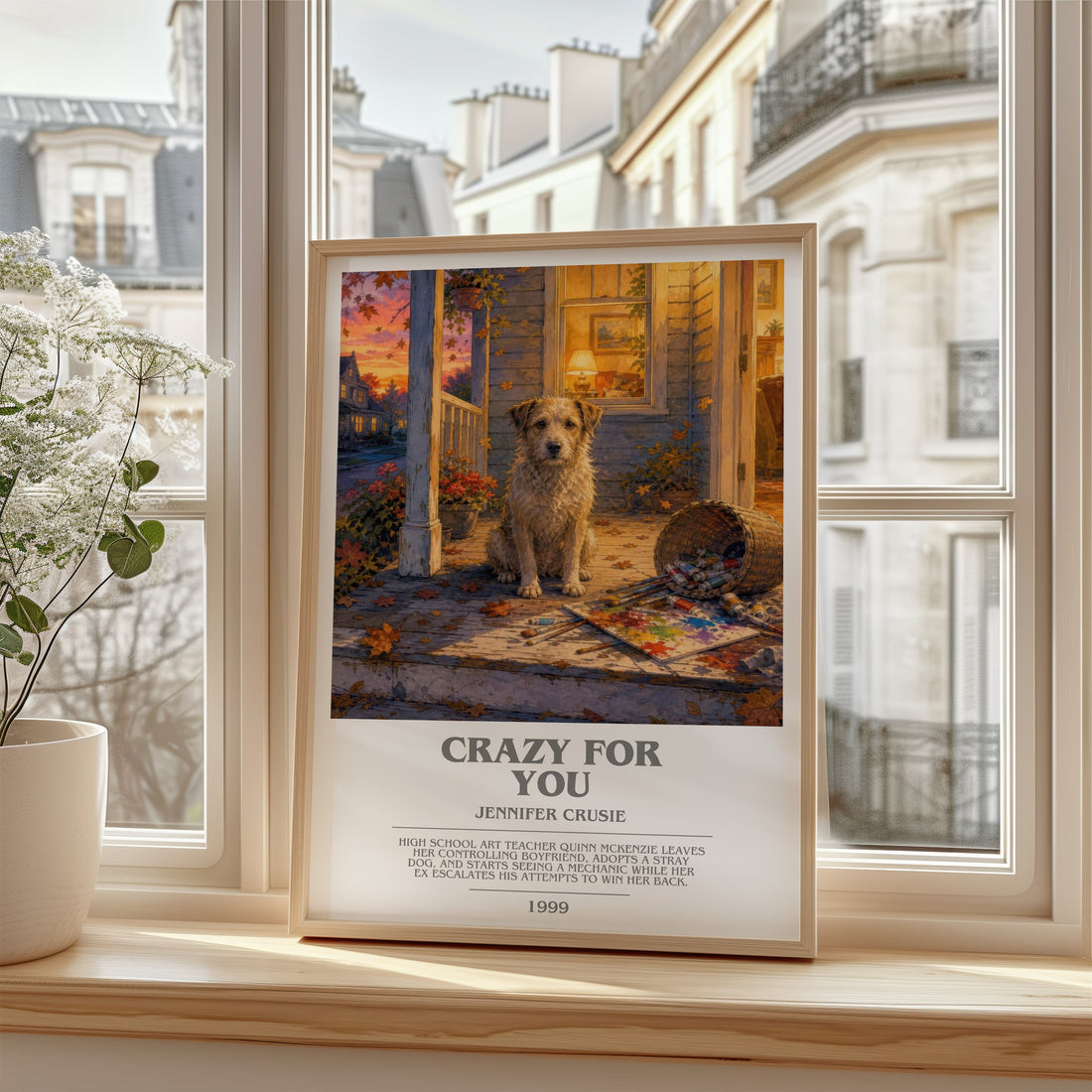 Crazy for You bookish poster colour and style options – Jennifer Crusie book art