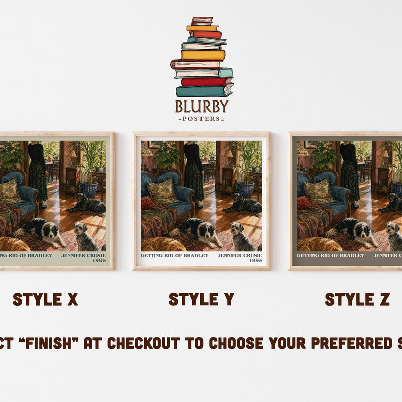 Getting rid of Bradley literary print in frame leaning in hallway – romance wall art