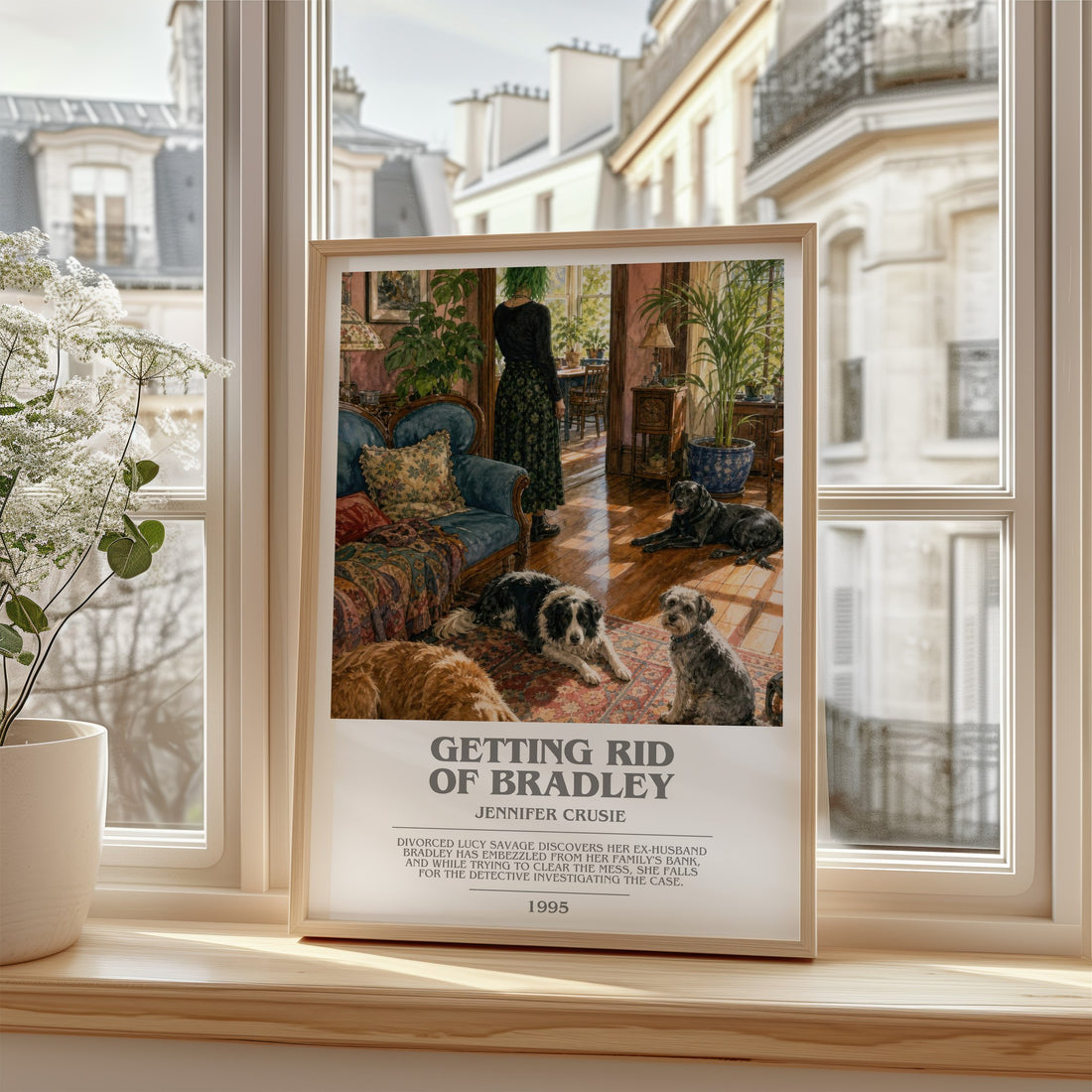 Getting rid of Bradley bookish poster colour and style options – Jennifer Crusie book art
