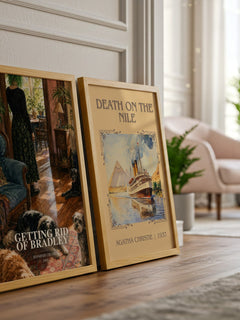 Getting rid of Bradley watercolour print framed by window – literary home decor