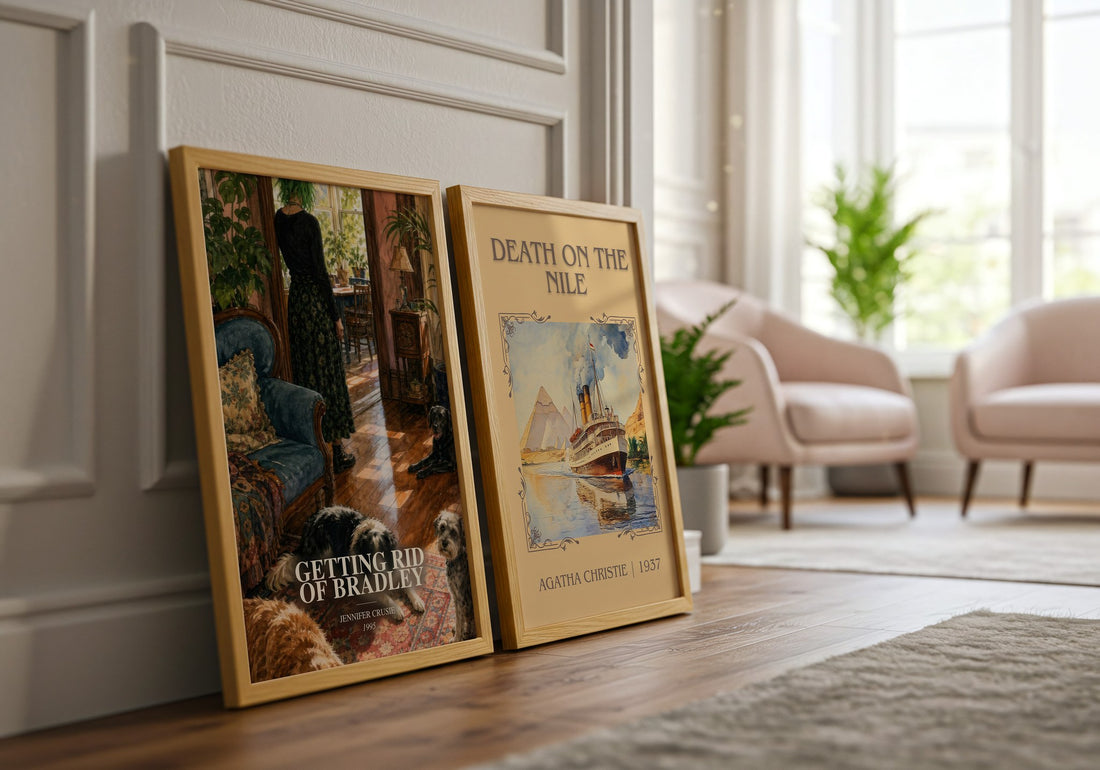 Getting rid of Bradley watercolour print framed by window – literary home decor