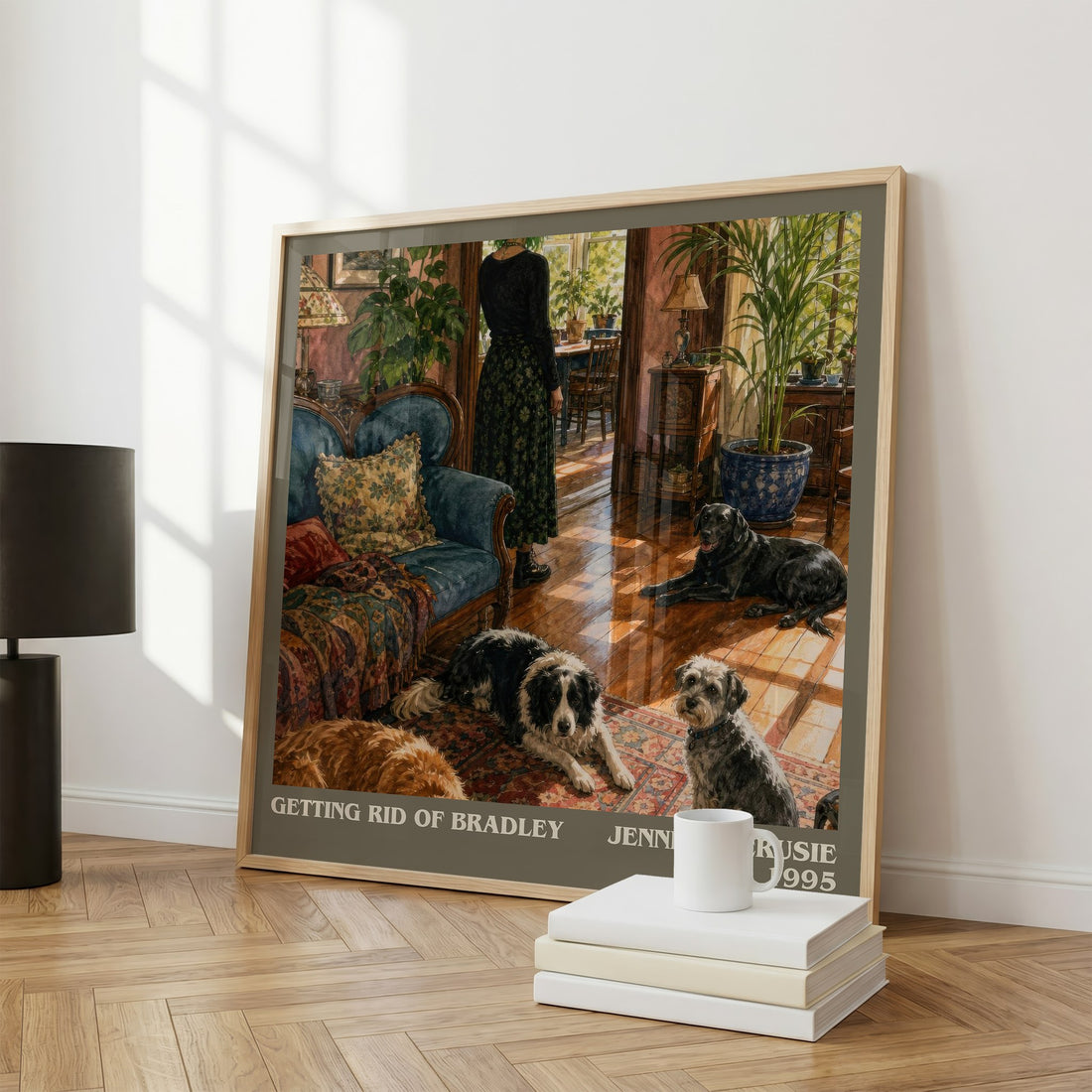 Getting rid of Bradley literary print framed by window – literary home decor