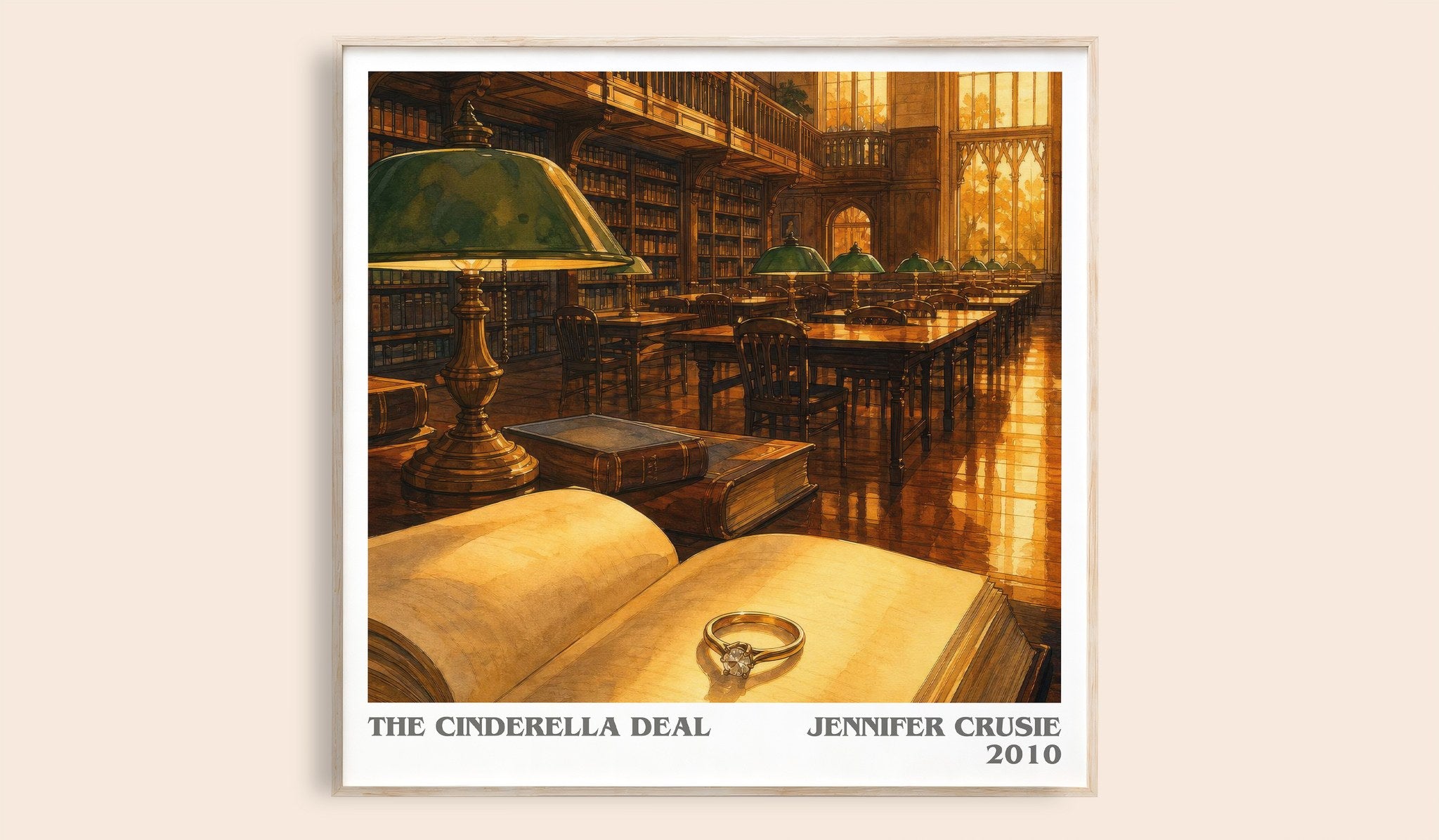 The Cinderella Deal Literary Art Print by Jennifer Crusie