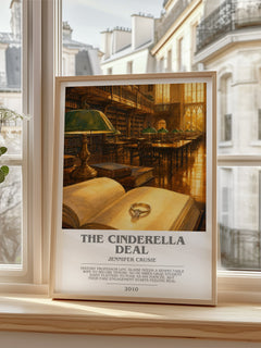 The Cinderella Deal bookish poster colour and style options – Jennifer Crusie book art