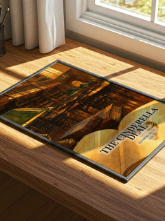 The Cinderella Deal watercolour book poster framed on wall – romance wall art
