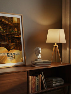 The Cinderella Deal watercolour print on bookshelf – Jennifer Crusie fan gift