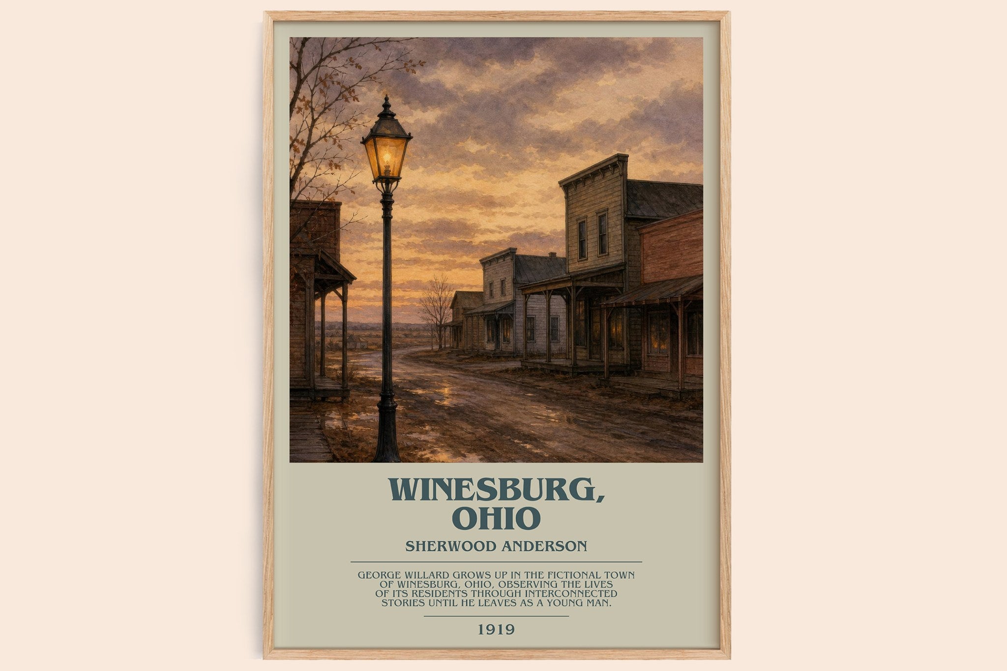 Winesburg, Ohio Bookish Wall Art by Sherwood Anderson