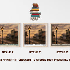 Winesburg, Ohio literary print in frame leaning in hallway – literary fiction wall art