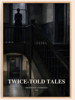Twice-Told Tales watercolour book poster by Sherwood Anderson – framed literary art print