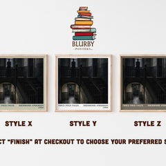 Twice-Told Tales literary print in frame leaning in hallway – literary fiction wall art