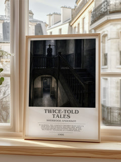 Twice-Told Tales bookish poster colour and style options – Sherwood Anderson book art