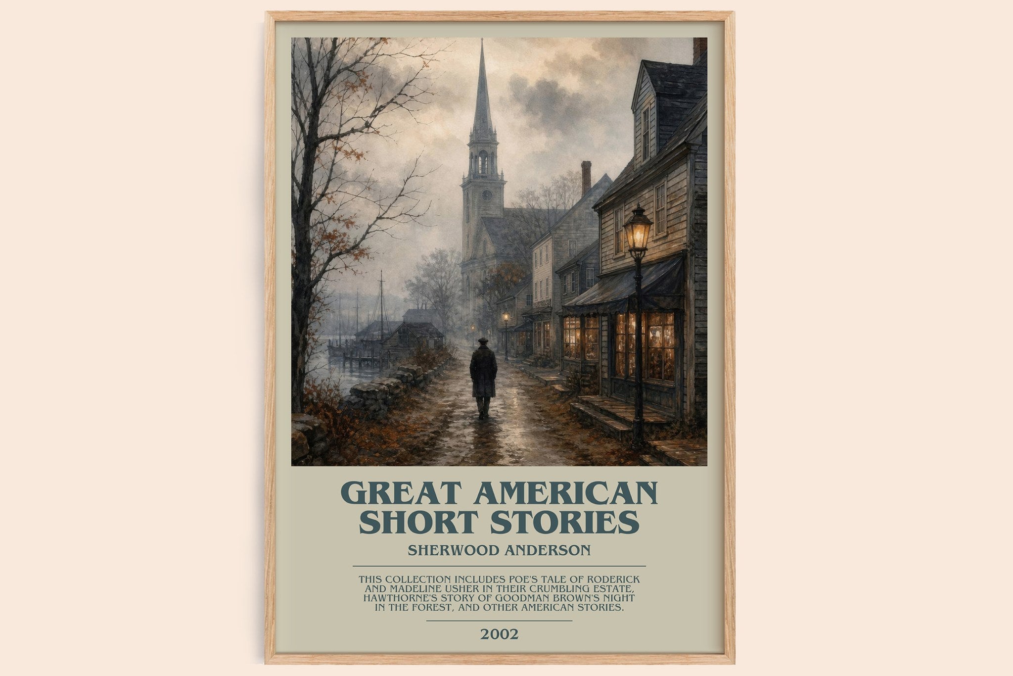Great American Short Stories Bookish Wall Art by Sherwood Anderson