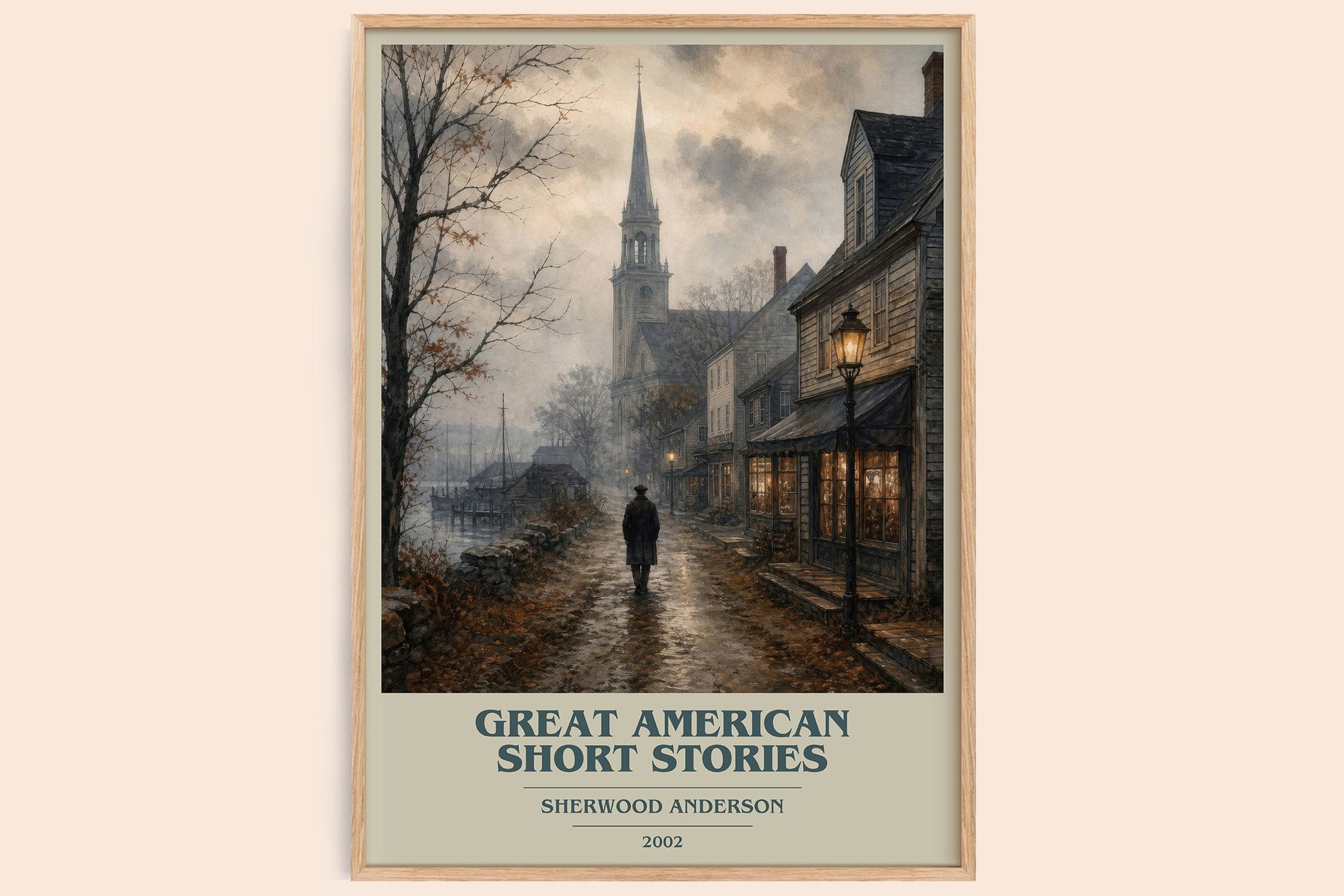 Great American Short Stories Book Cover Poster by Sherwood Anderson
