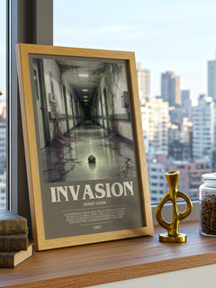 Invasion bookish print framed by window – literary home decor