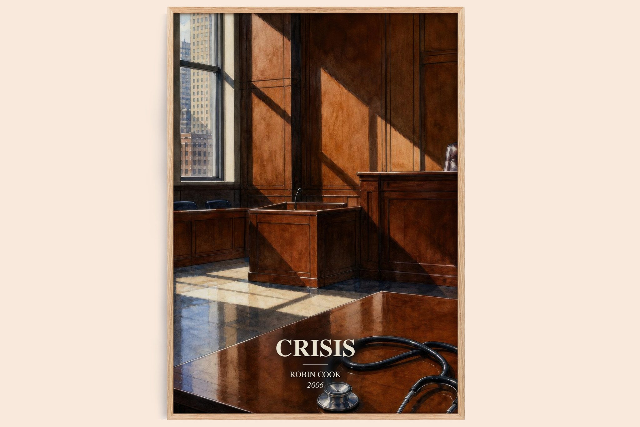 Crisis Book Watercolour Illustration by Robin Cook