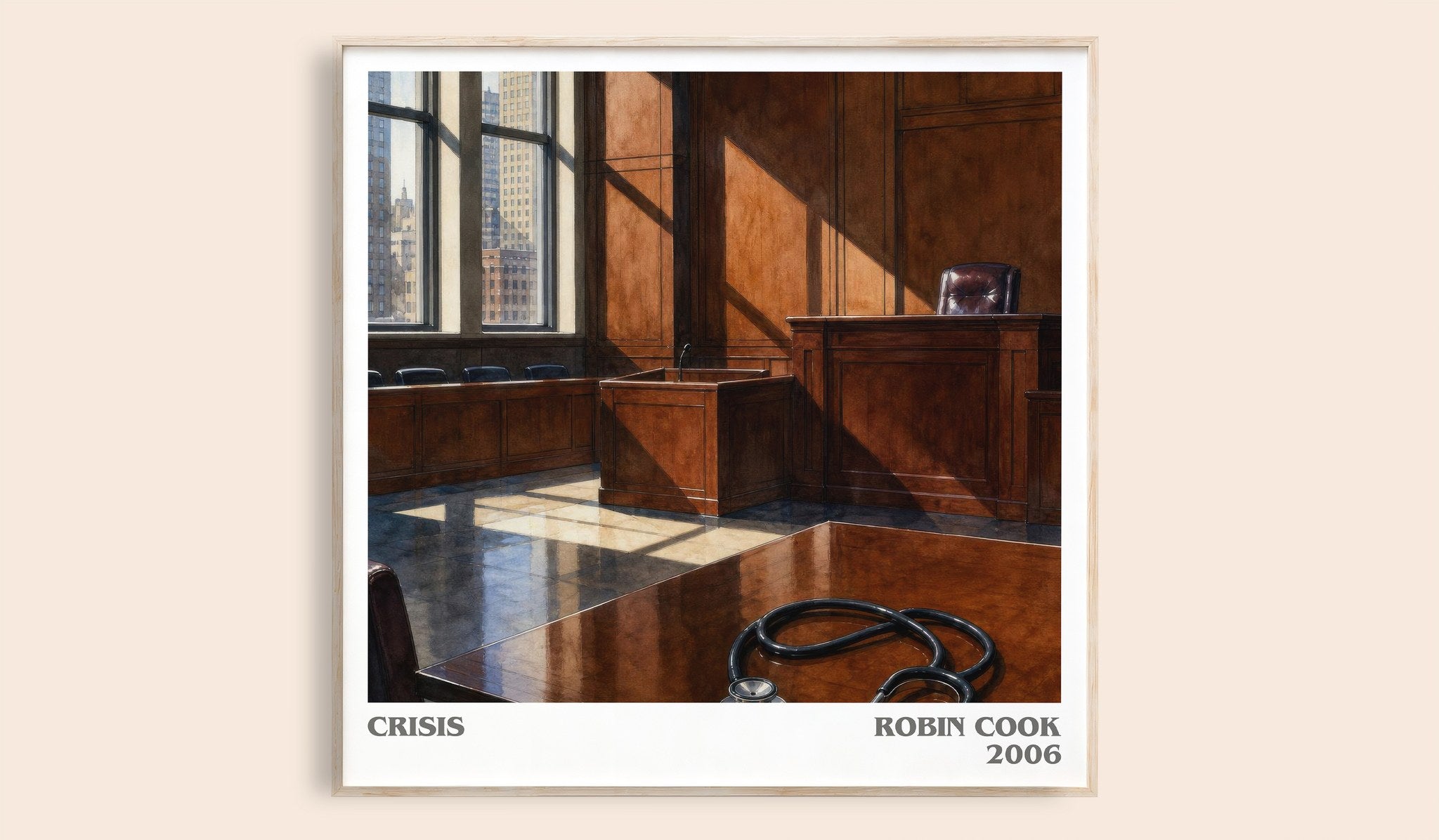Crisis Literary Art Print by Robin Cook