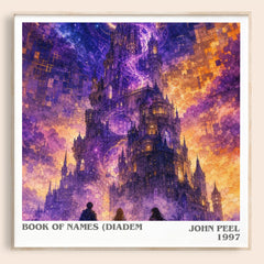 Book of Names (Diadem literary book poster by John Peel – framed literary art print