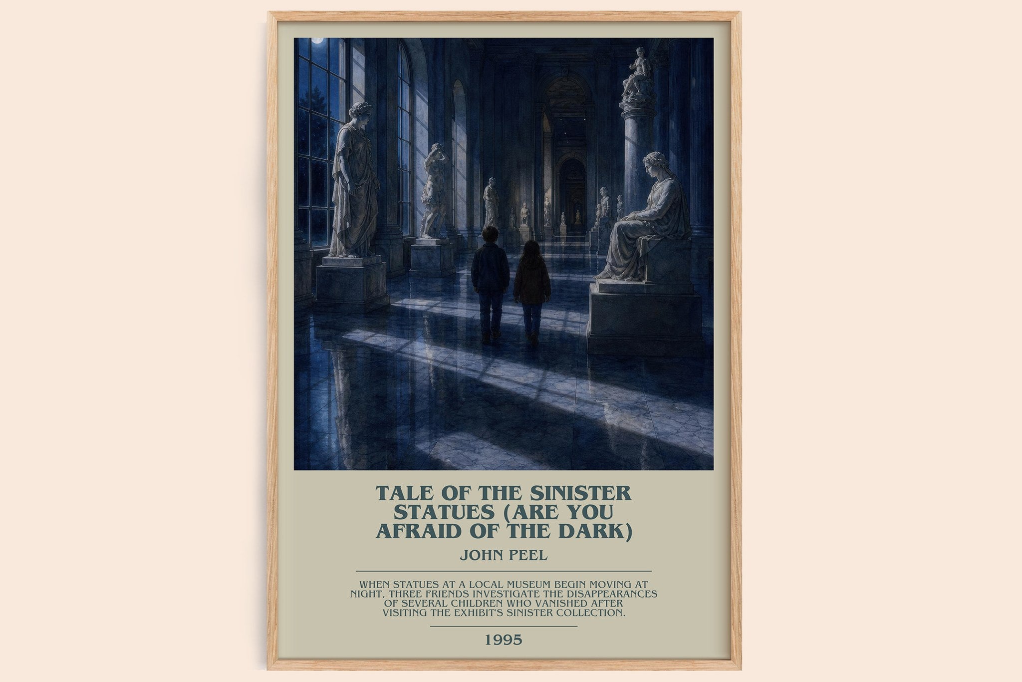 Tale of the Sinister Statues (Are You Afraid of the Dark) Bookish Wall Art by John Peel
