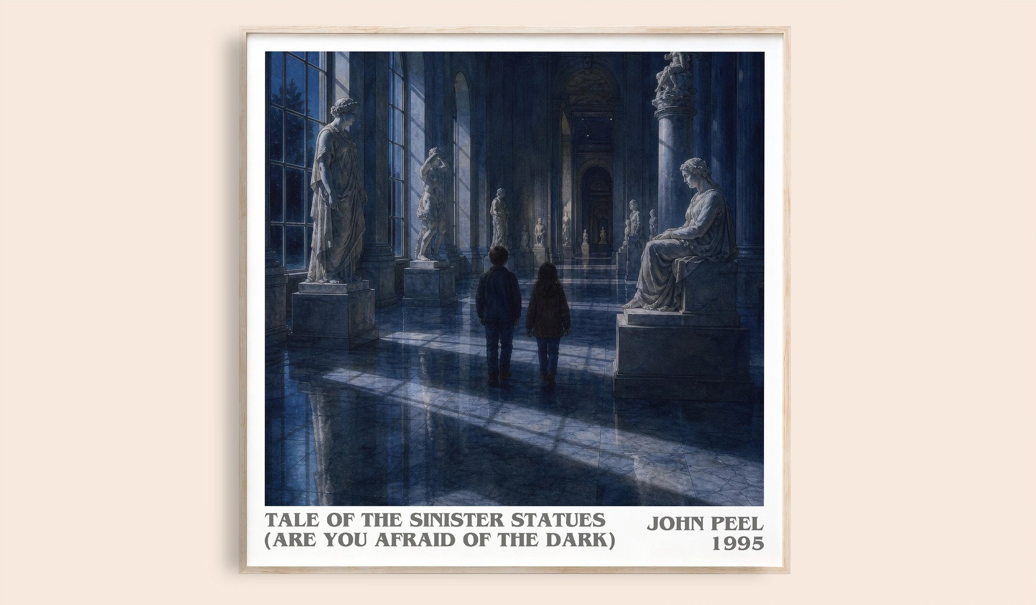 Tale of the Sinister Statues (Are You Afraid of the Dark) Literary Art Print by John Peel