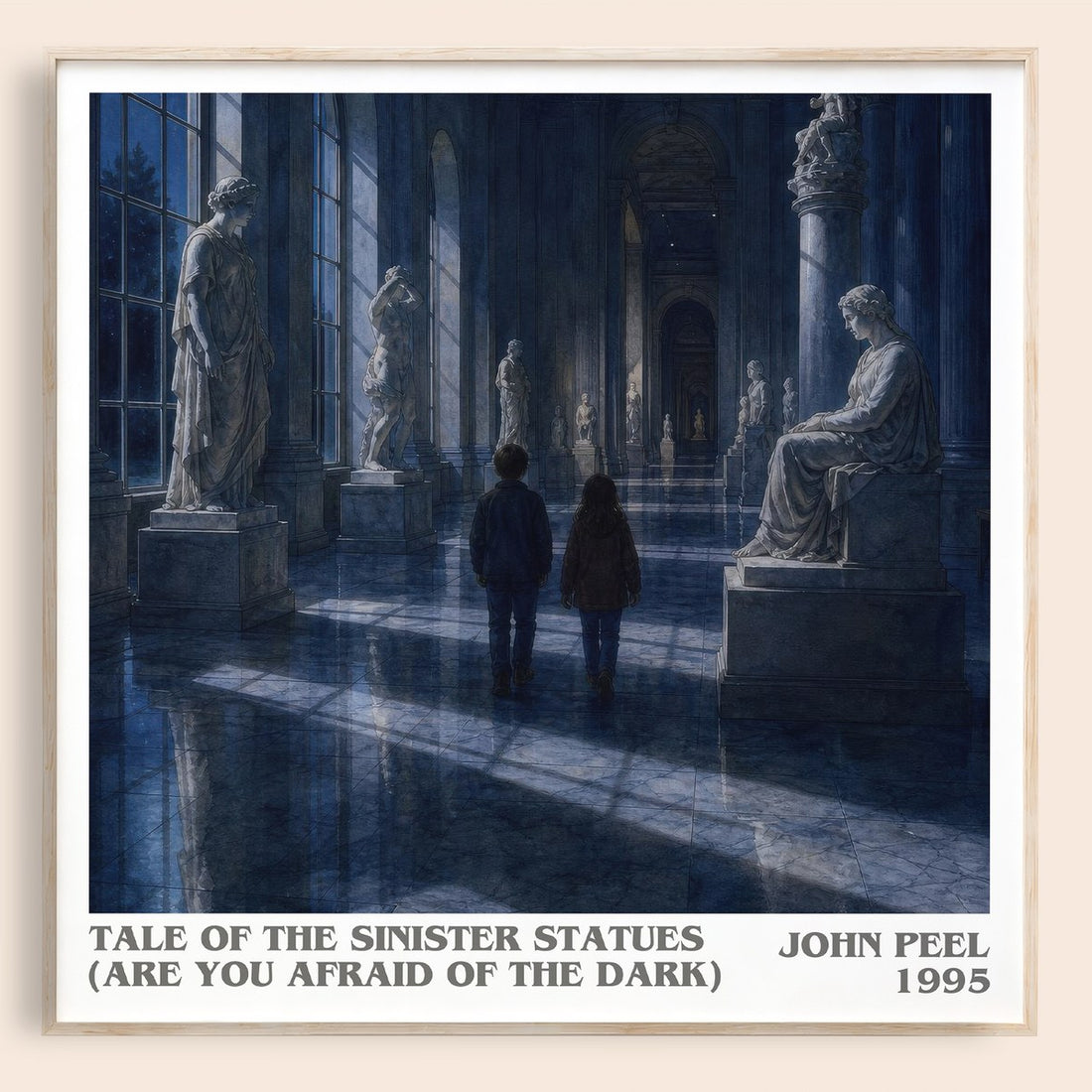Tale of the Sinister Statues (Are You Afraid of the Dark) literary book poster by John Peel – framed literary art print