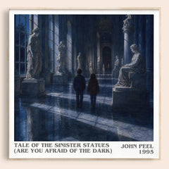 Tale of the Sinister Statues (Are You Afraid of the Dark) literary book poster by John Peel – framed literary art print