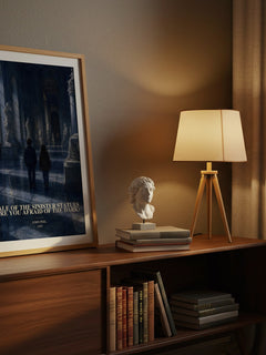 Tale of the Sinister Statues (Are You Afraid of the Dark) watercolour print on bookshelf – John Peel fan gift
