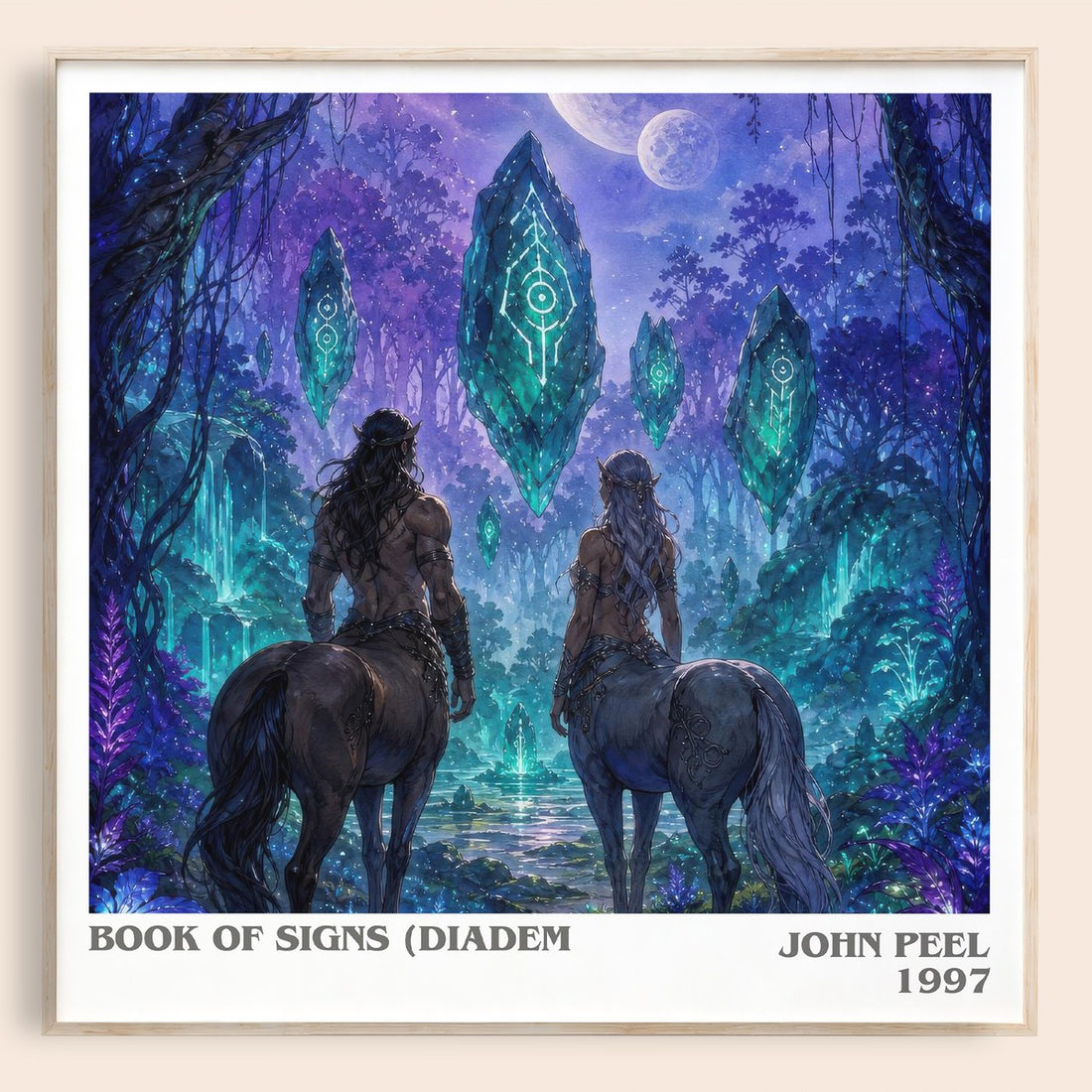 Book of Signs (Diadem literary book poster by John Peel – framed literary art print