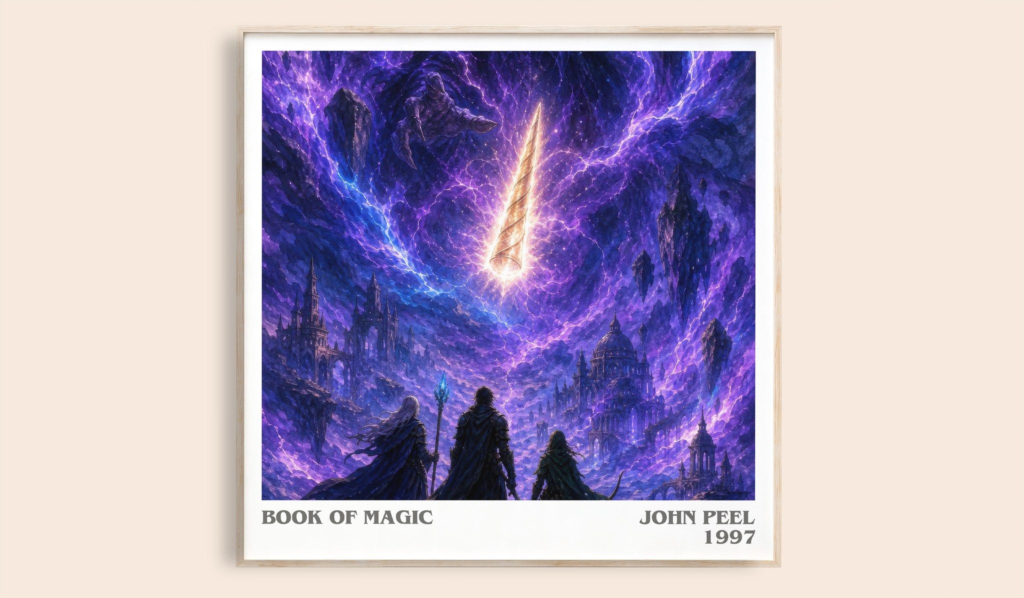 Book of magic Literary Art Print by John Peel