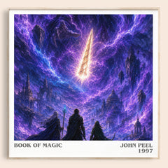 Book of magic literary book poster by John Peel – framed literary art print