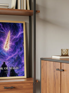 Book of magic book watercolour illustration paper finish options – matte satin gloss