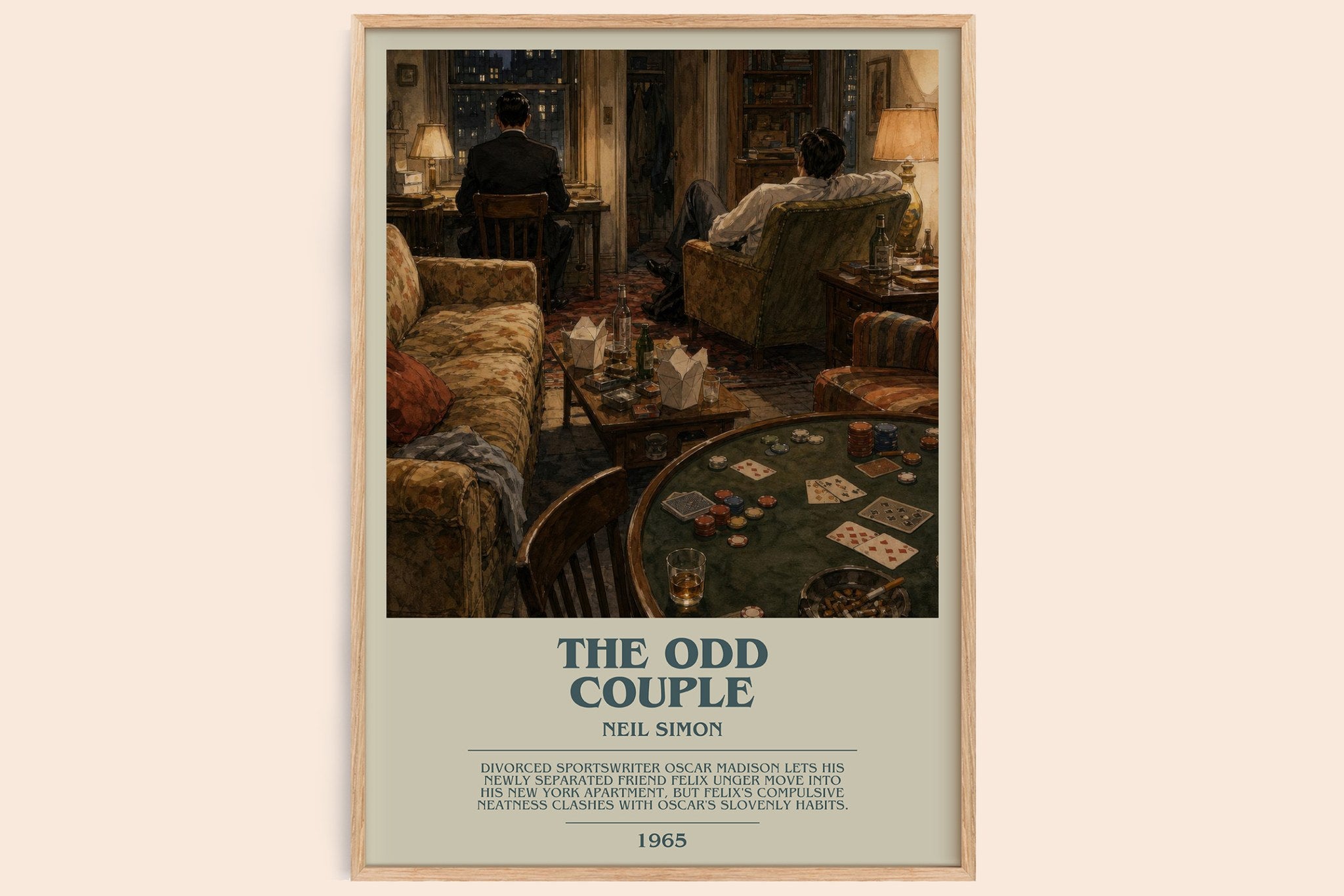 The odd couple Bookish Wall Art by Neil Simon