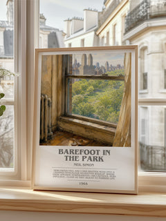 Barefoot in the park bookish poster colour and style options – Neil Simon book art