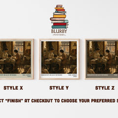Brighton Beach memoirs literary print in frame leaning in hallway – coming of age wall art
