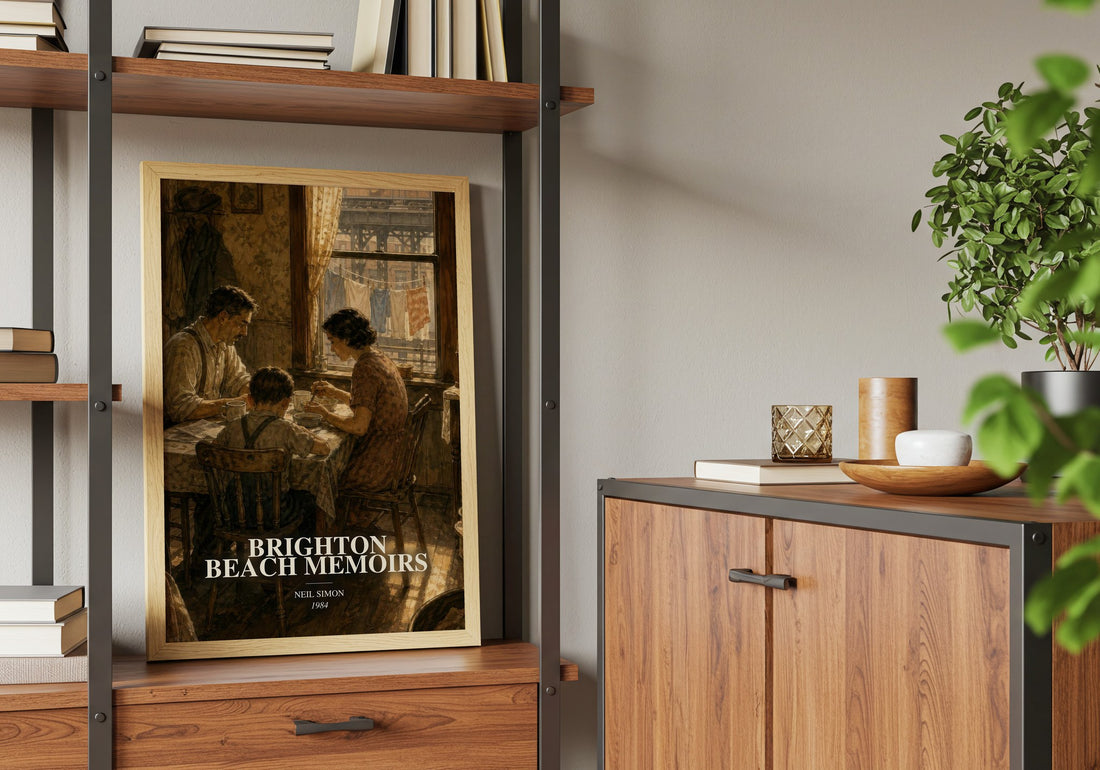 Brighton Beach memoirs book watercolour illustration paper finish options – matte satin gloss