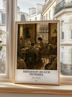 Brighton Beach memoirs book cover poster colour and style options – Neil Simon book art