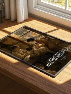 Brighton Beach memoirs watercolour book poster framed on wall – coming of age wall art
