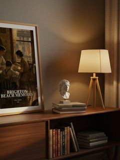 Brighton Beach memoirs watercolour print on bookshelf – Neil Simon fan gift
