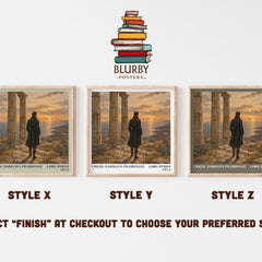 Childe Harold's pilgrimage literary print in frame leaning in hallway – poetry wall art