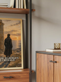Childe Harold's pilgrimage book watercolour illustration paper finish options – matte satin gloss