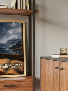 The poetical works of Lord Byron book watercolour illustration paper finish options – matte satin gloss