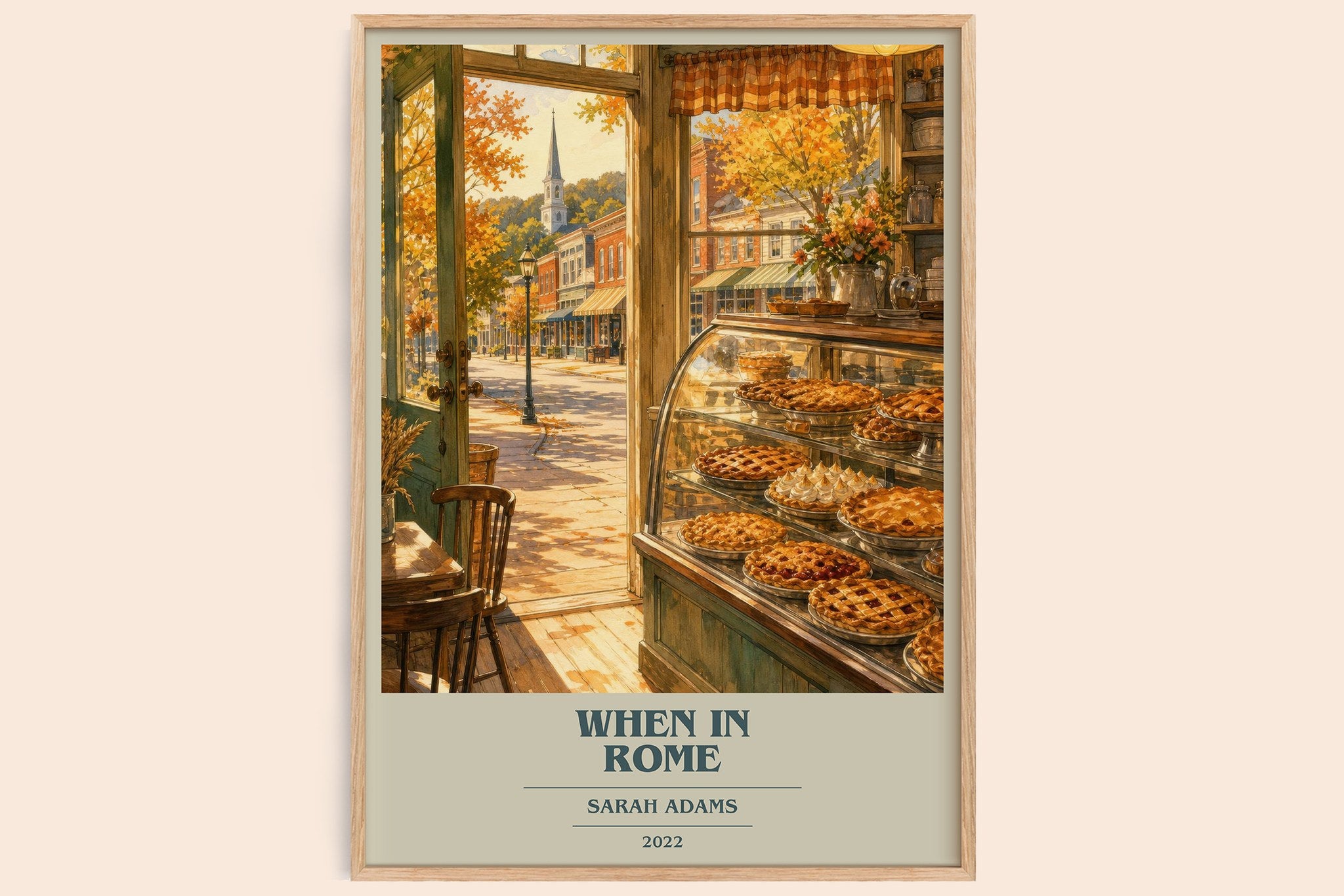 When in Rome Book Cover Poster by Sarah Adams
