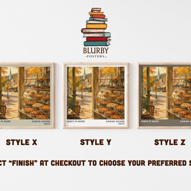 When in Rome literary print in frame leaning in hallway – romance wall art