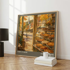 When in Rome literary print framed by window – literary home decor