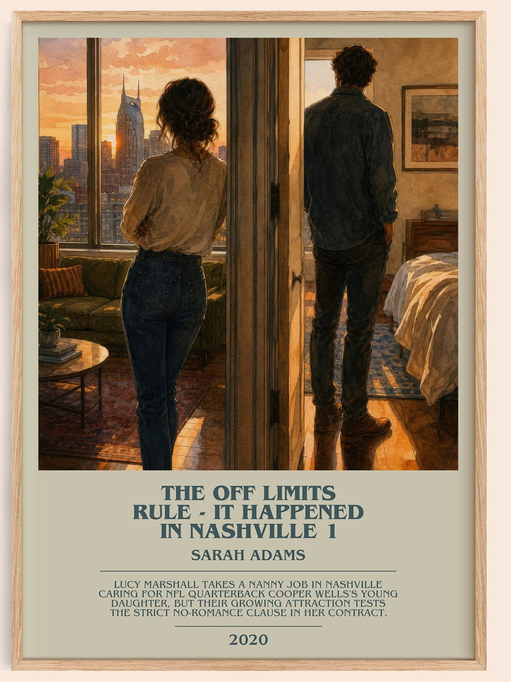 The Off Limits Rule - It Happened in Nashville 1 bookish book poster by Sarah Adams – framed literary art print