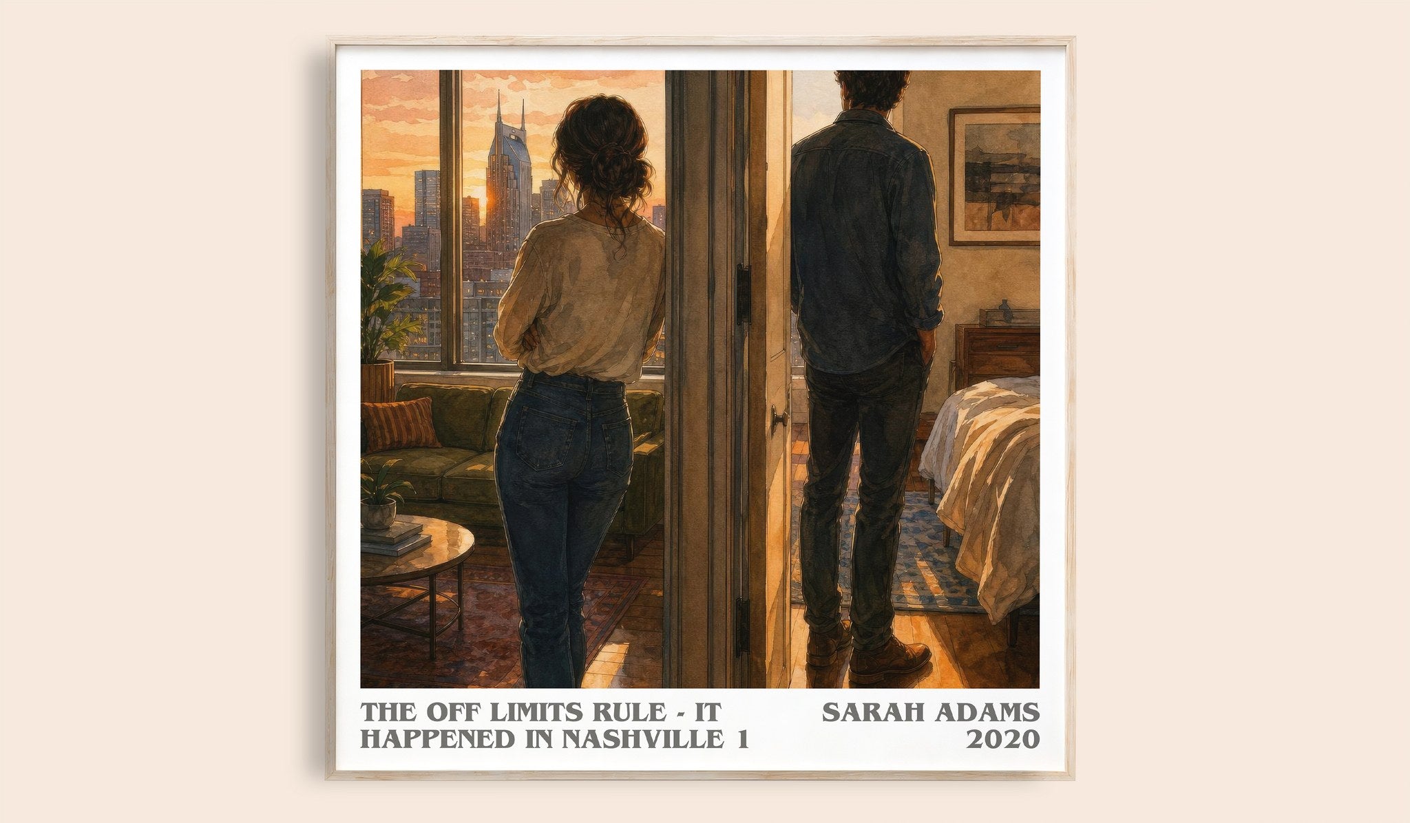 Off Limits Rule - It Happened in Nashville 1 Literary Art Print by Sarah Adams